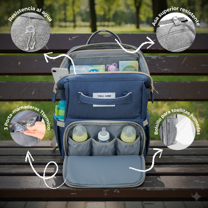 Mamibags - Mochila Maternal 3 en 1 + Mediecitas + Diario Digital